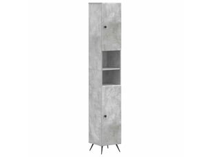 Colonne de salle de bain avec étagère ouverte breda gris béton