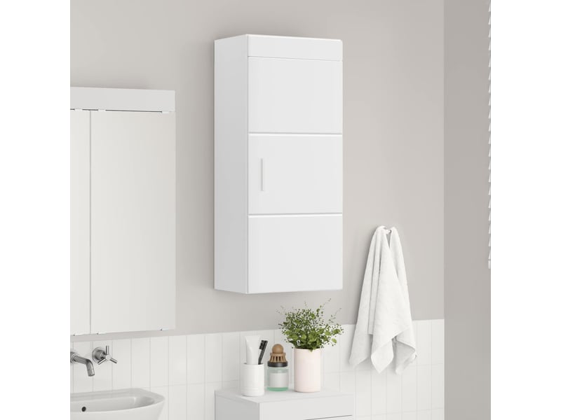  Armoire murale de salle de bain, cabinet de salle de bain tulum blanc 37 x 24,5 x 86 cm cf65199  - Conforama D