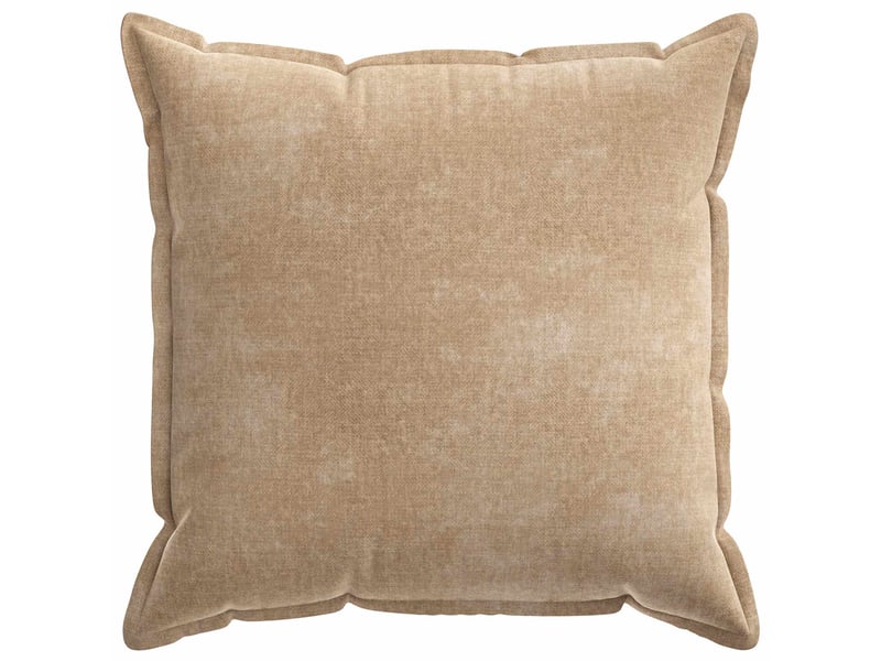  Lot de 6 housses de coussin houten taupe 80 x 80 cm tissu chenille cf49869  - Conforama C