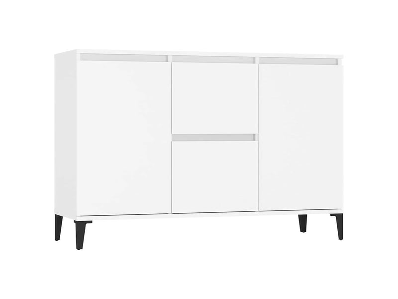  Buffet - bahut - meuble de rangement blanc 102x35x70 cm bois d'ingénierie  - Conforama A