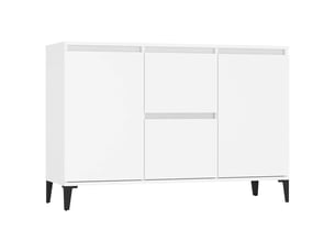 Buffet - bahut - meuble de rangement blanc 102x35x70 cm bois d'ingénierie