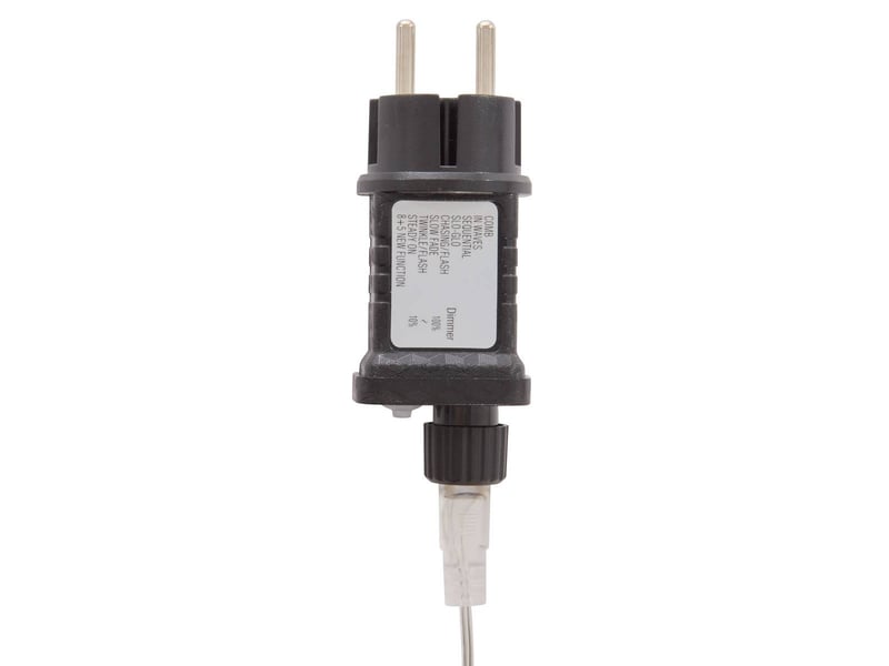  Guirlande lumineuse d'extérieur 5 m 67 led blanc froid et blanc chaud fil transparent 13 fonctions avec minuteur sur secteur  - Conforama E