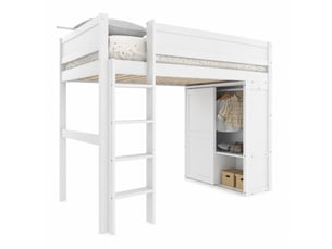 Lit mezzanine 90x200 cm STILVORA   coloris blanc