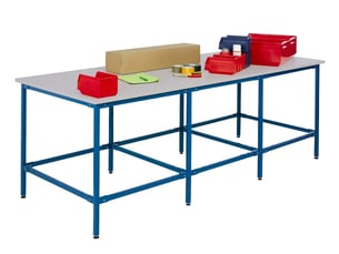 Table de travail provost 8 pieds - 3500 mm x 1200 mm x 1000 mm (mélaminé gris)