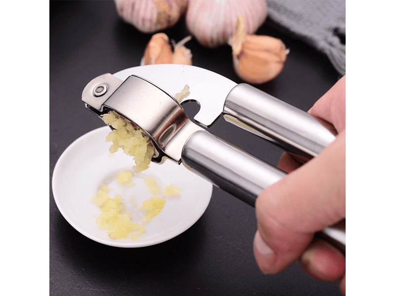  Presse-ail - presse-gingembre et ail de qualité professionnelle avec passoire pliable - acier inoxydable - compatible lave-vaisselle  - Conforama B