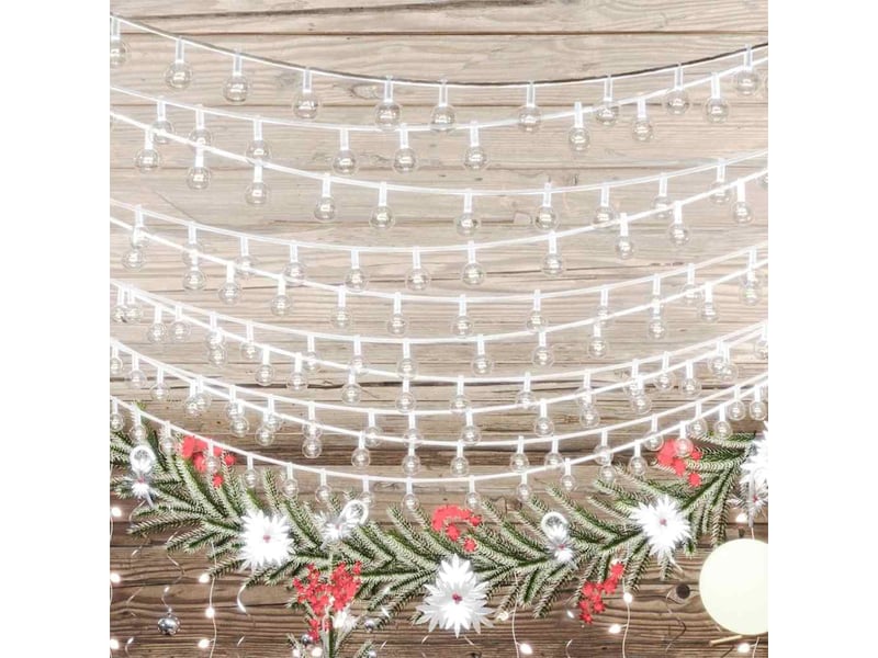  Guirlande lumineuse, éclairage de noël globe 40 m 400 led blanc froid 8 fonctions cf62450  - Conforama D