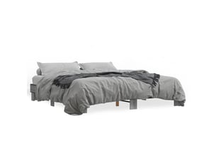 Lit 2 places 200x200 cm    coloris gris