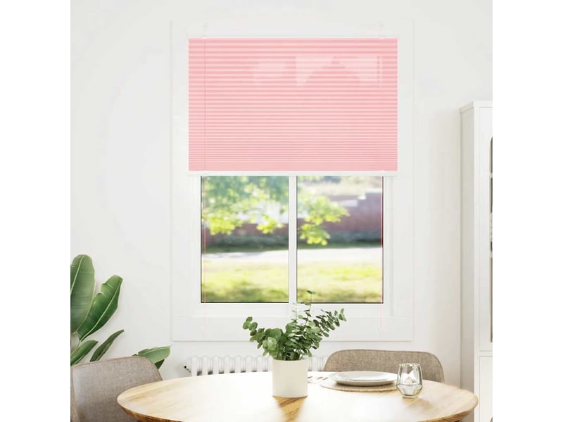  Store plissé, store de fenêtre rose 85x150 cm largeur du tissu 84,4 cm polyester cf47010  - Conforama A