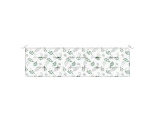 Coussin de banc, coussin d'assise, coussin de canapé tissu oxford modèle feuille 180 x 50 x 3 cm cf53812
