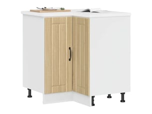 Armoire d'angle de cuisine lucca chêne sonoma bois d'ingénierie