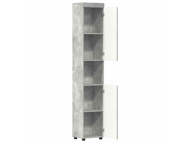 Ensemble d'armoire de salle de bain tulum gris béton cf62986 - Conforama E