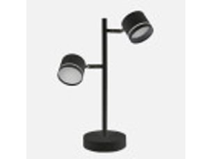 Lampe de table fabrilamp ortiga 2 x gx53 18 w 4000 k 1600 lm noir