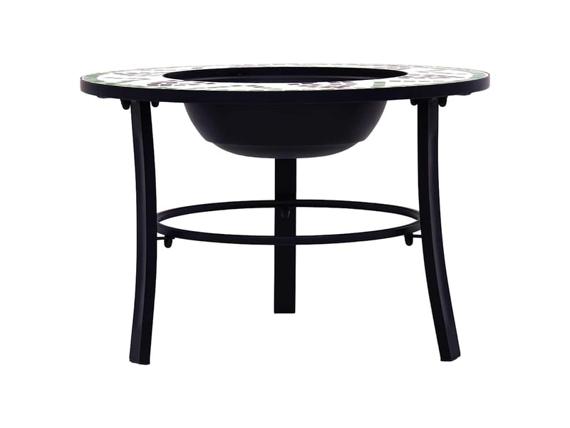 Brasero exterieur, foyer mosaïque vert 68 cm céramique - Conforama C