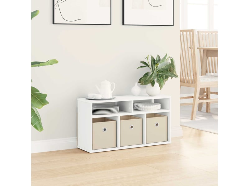  Meuble tv - basboard avec tiroir blanc 72 x 22,5 x 38 cm  - Conforama D