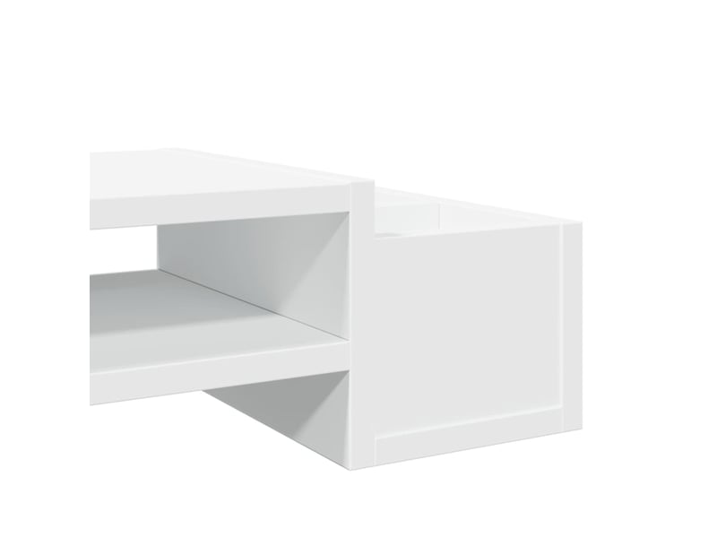  Support de moniteur table meuble bureau avec rangement bois d'ingénierie blanc 02_0044921  - Conforama E