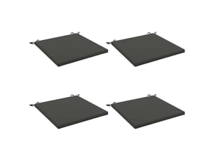 Lot de 4 coussins de siège, coussins d'assise soest 100 % polyester cf60231
