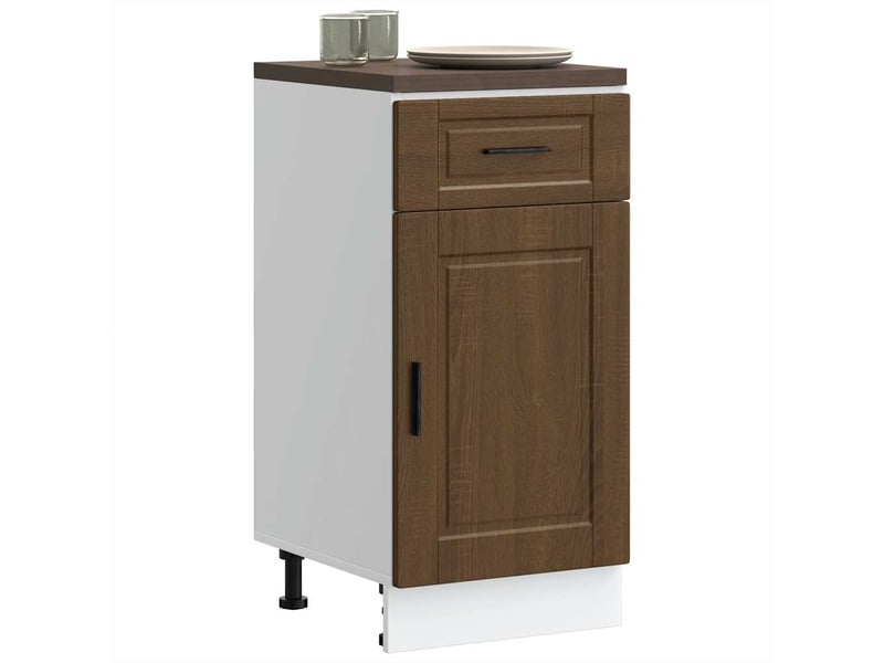  Meuble de rangement, armoire de cuisine porto chêne marron bois d'ingénierie shl6368  - Conforama B