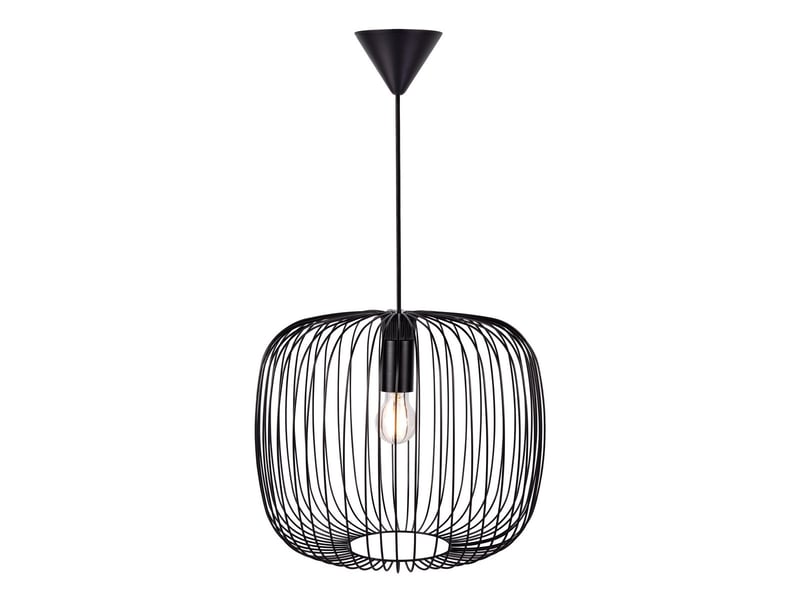 Nordlux beroni plafonnier suspendu à cadre métallique noir e27 2213313003 - Conforama C