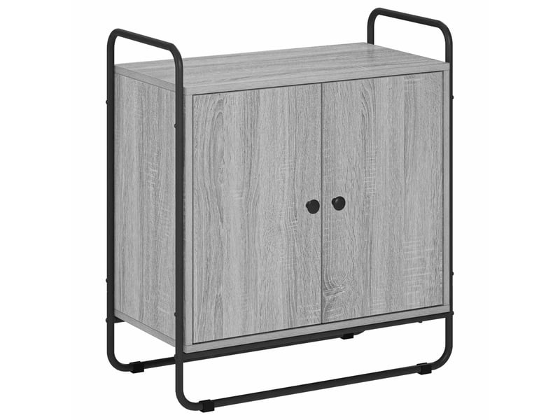 Buffet salon, buffet de rangement sonoma gris 68x35x75 cm bois d'ingénierie shl12906 - Conforama A
