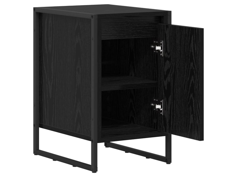  Table de chevet - cabinet de chevet - table de nuit chêne noir 39,5 x 30 x 50 cm bois d'ingénierie  - Conforama D