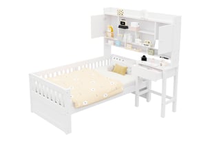 Lit combiné 90x200 cm   OMNIGLINT TRADING LTD coloris blanc