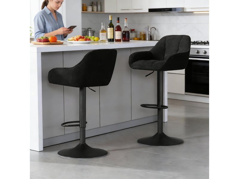Chaises élégance lot de 2, cuisine, salle à manger, bureau, dressing et tabourets de bar doux - Conforama E