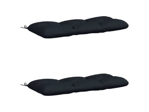 Lot de 2 coussins de banc, coussins d'assise vianen 100 % polyester bleu foncé cf57644