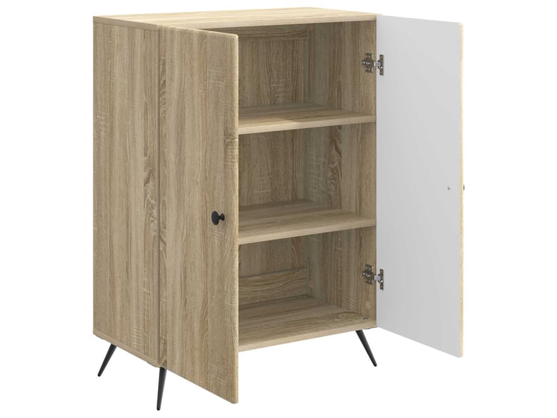  Buffet - bahut - meuble de rangement chêne sonoma 66 x 34,5 x 90 cm bois d'ingénierie  - Conforama E