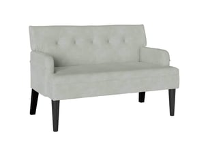 Banc chambre, banc de lit chesterfield gris clair 112x65,5x75 cm velours