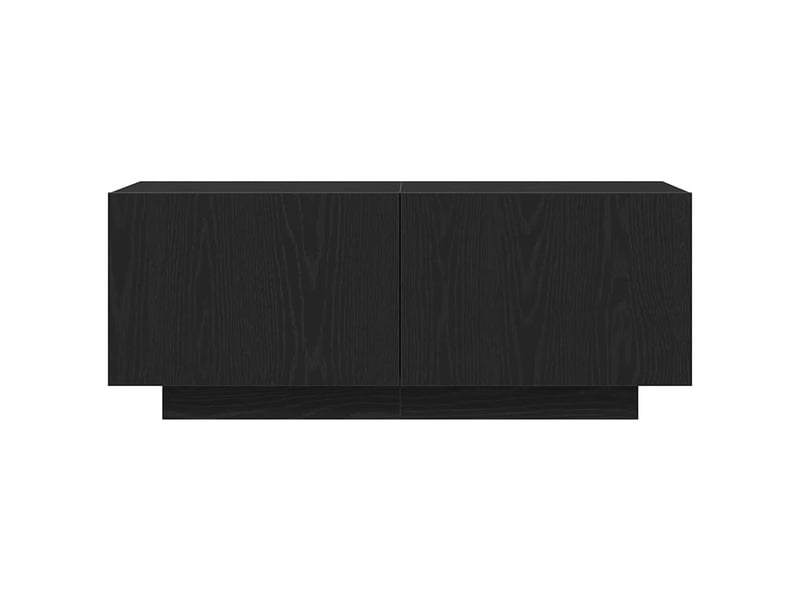 Meuble tv - banc tv - meuble de rangement 100 x 35 x 40 cm chêne noir bois d'ingénierie - Conforama E