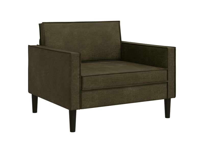  Vidaxl fauteuil xl vert armée simili daim  - Conforama D