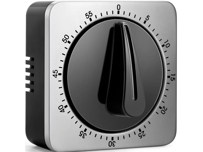  Minuteur de cuisine mécanique et magnétique avec alarme forte - aucune pile nécessaire minuteur aimanté - timer cuisine pour ecole No Commercial reference - Conforama A