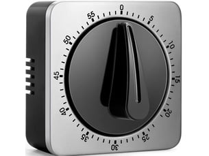 Minuteur de cuisine mécanique et magnétique avec alarme forte - aucune pile nécessaire minuteur aimanté - timer cuisine pour ecole