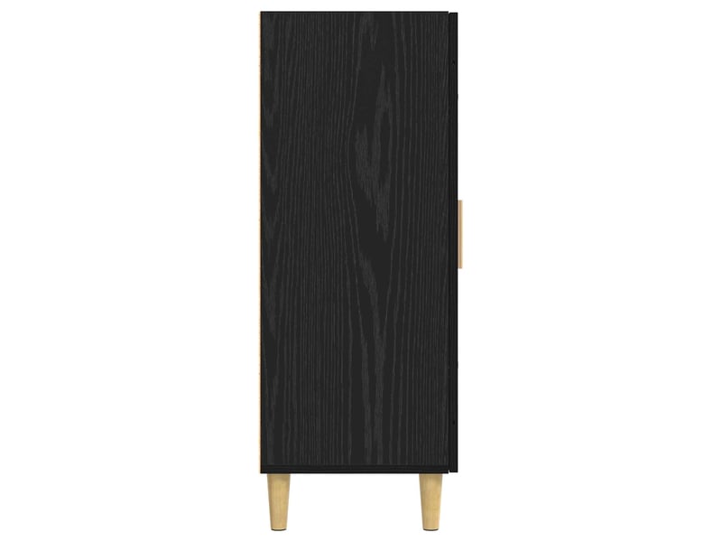  Buffet - bahut - meuble de rangement chêne noir 69,5 x 34 x 90 cm bois d'ingénierie  - Conforama E