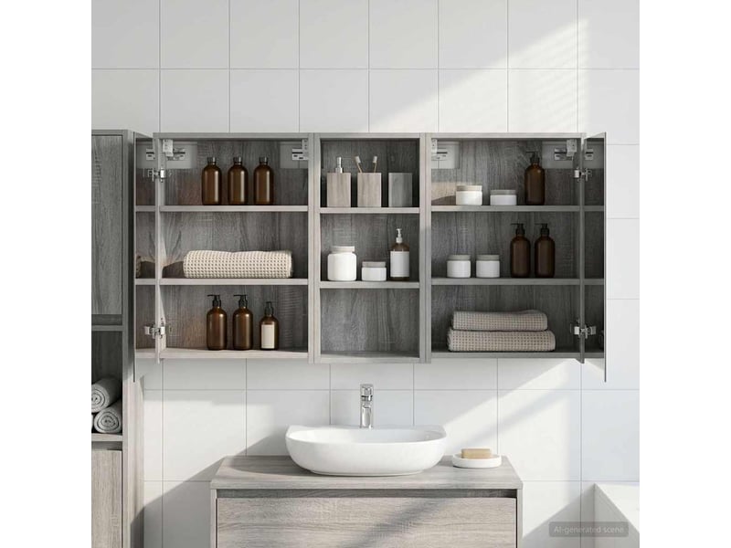  Ensemble de meubles de salle de bain 3 pcs 116x16x62.5 cm shl2923  - Conforama B