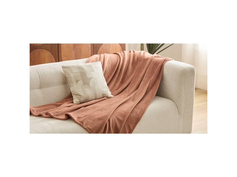  Plaid kiesa 180x230cm rose KIESA - Conforama E