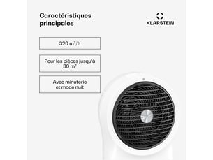 Rafraîchisseur d'air KLARSTEIN  - 60 watts 3 vitesse(s)