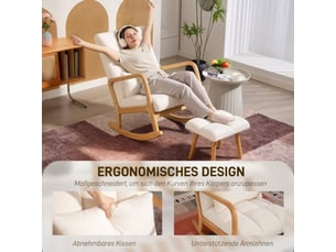 Fauteuil fixe  <strong></strong> Velours beige