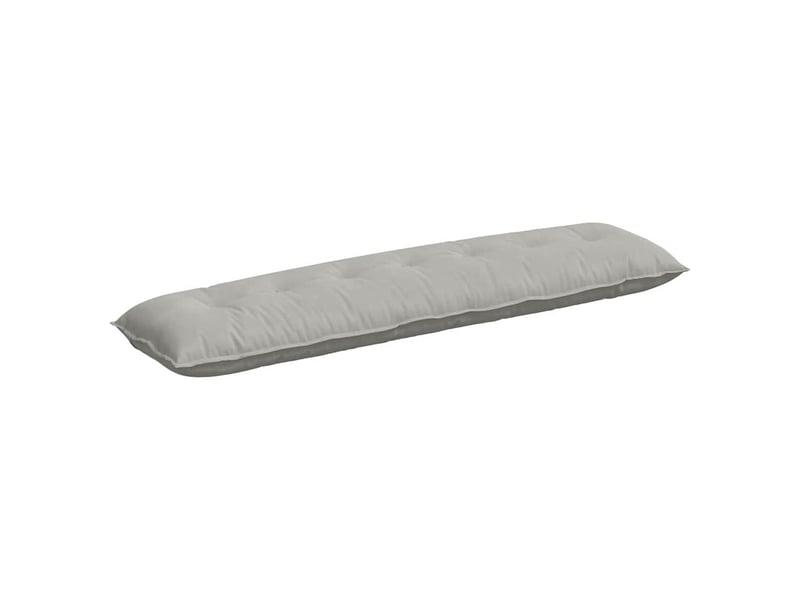 Coussin de dos, coussin de dossier gris clair 200 x 50 cm tissu en microfibre cf54665 - Conforama A