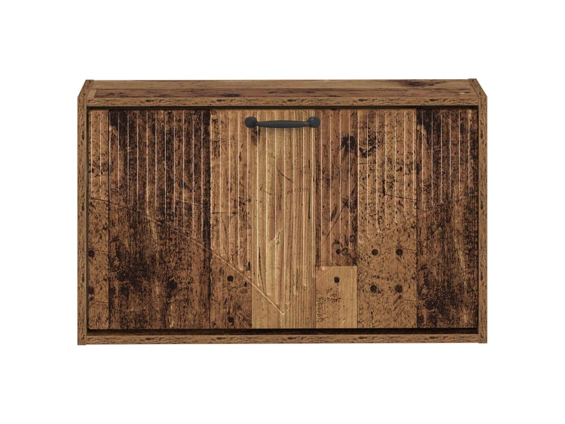 Meuble à chaussures mural, armoire à chaussures hoorn 71x17x43 cm bois ancien  - Conforama D