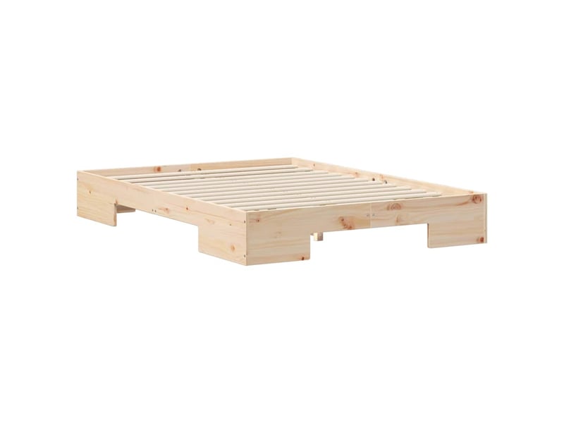  Lit double- lit adulte -  cadre de lit marron 135 x 190 cm  - Conforama C