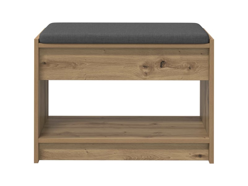  Banc d'entrée, banc interieur chêne artisanal 63x38x45 cm  - Conforama E