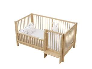 Lit bébé 70x140 cm MODFU   coloris naturel