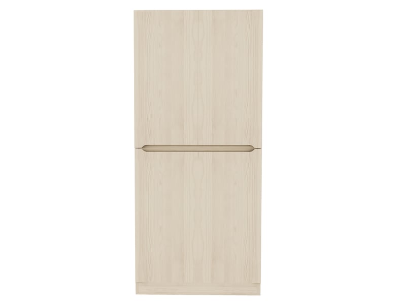  Armoire chambre 70x40x170 cm - penderie 2 portes, compartiments de rangement, espace de stockage, bois naturel  - Conforama E