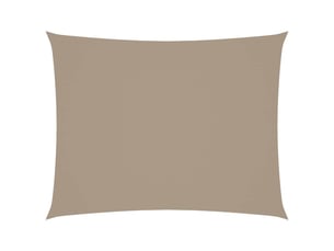 Voile de parasol - voile d'ombrage tissu oxford rectangulaire 2x3,5 m taupe