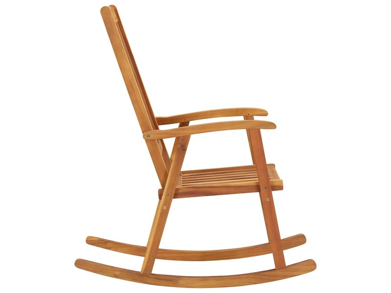 Chaise à bascule de jardin, rocking-chair avec coussins bois d'acacia massif cf31307 - Conforama D