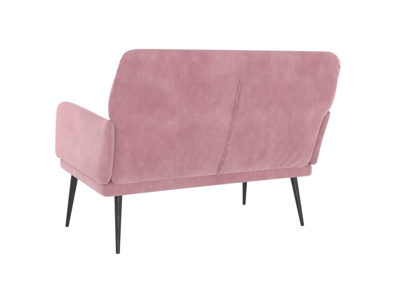  Banc chambre, banc de lit rose 108x79x79 cm velours shl28921  - Conforama E
