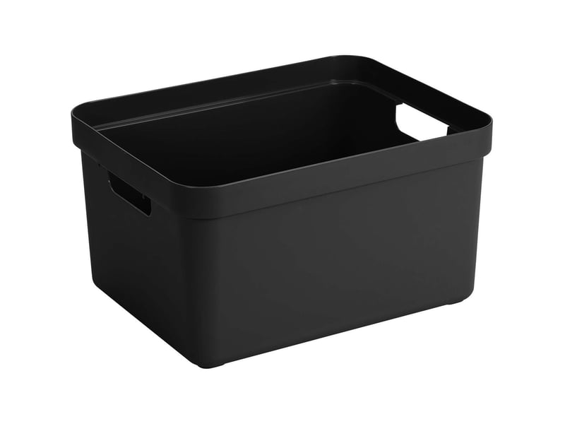  Boite de rangement sigma home box 32 l noir  - Conforama A