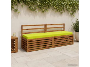 Coussin de banc, coussin d'assise, coussin de canapé soest 100 % polyester vert vif. 200 x 40 x 8 cm cf53764