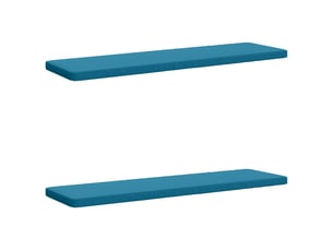 Lot de 2 coussins de banc, coussins d'assise vught 100 % polyester bleu clair cf57853
